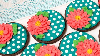 Beautiful Cookies Decorated With Buttercream [upl. by Noeled]