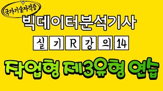 14 빅데이터분석기사 R 강의｜작업형 제3유형 실전 연습｜국가기술자격증｜꿈꾸는 날개 [upl. by Nyletac]