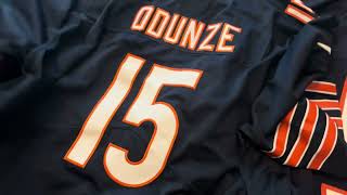 DHGate Football Jersey Review  Caleb Williams amp Rome Odunze Chicago Bears Jerseys [upl. by Ethbin]