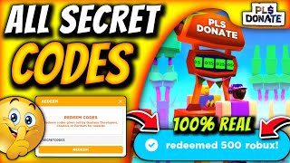 🤫REAL All Working SECRET Codes For Roblox Pls Donate In 2024  Roblox Pls Donate Codes [upl. by Columbus229]