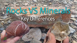 Difference Between Rocks amp Minerals  Rocks VS Minerals [upl. by Yerocal]