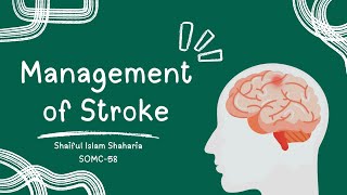 Tutorial 02 Management of Stroke [upl. by Aihsoek]