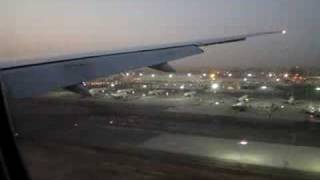 Landing in Dubai International Airport DBX UAE from Delhi India 2008 [upl. by Ailito697]