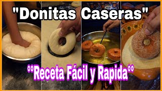 DONITAS Caseras RECETA FÁCIL  El Cocinero en Proceso [upl. by Erdda]