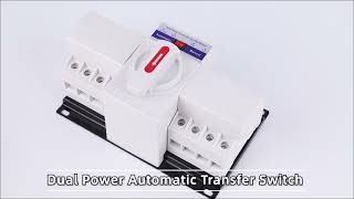 QJC Dual power transfer switch ATSelectrical electrician manufacturer OEM ODM [upl. by Zaneski]