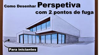 ✅COMO DESENHAR PERSPETIVA COM 2 PONTO DE FUGA PARA INICIANTE aprenda do 0 [upl. by Izmar]