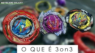 O QUE É 3on3 EM BEYBLADE  ベイブレード [upl. by Yetac435]