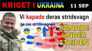 11 Sep OTROLIGT Ukrainarna JAGAR RYSSARNA MED EN STULEN RYSK STRIDSVAGN  Kriget i Ukraina [upl. by Nosdrahcir19]