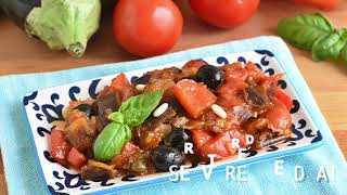 Caponata con peperoni e melanzane NON FRITTA ricetta veloce leggera in padella  Il chicco di mais [upl. by Alston126]