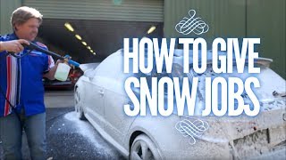 Using the Snow Job prewash foam [upl. by Gerdeen709]