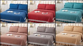 Serenta Diamond Flannel Quilted 4 Piece Coverlet Set Designs 2024 [upl. by Faith]