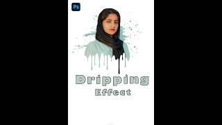 Dripping Effect  Splatter Effect in Photoshop photoshop photoshoptutorial shorts [upl. by Bjorn]