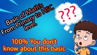 100 You Dont Know This Basics Of Maths [upl. by Orenid926]