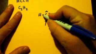 Lewis Dot Structure of C2H2 or CHCH Acetylene or ethyne [upl. by Lussi]