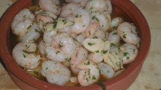 Gambas al ajillo RECETA CASERA [upl. by Acquah]