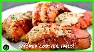 SMOKED LOBSTER TAILS on the Weber Kettle [upl. by Avik517]