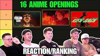 RANKINGREACTING to Openings of EVERY Anime We Watched In 2023 [upl. by Ettelloc]