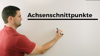 AchsenschnittpunkteAchsenabschnitte bei Funktionen  Mathe by Daniel Jung [upl. by Agemo]