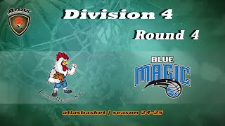 Atlasbasket  Div 4Round 4  CHICKEN NUGGETS vs BLUE MAGIC [upl. by Dnalkrik]