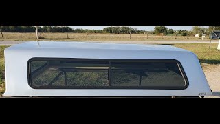 Walkaround of a used ARE Vseries fiberglass truck topper for sale 0914 Ford F150 long bed 8 [upl. by Alah]