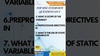 Top C Interview Questions part2  XpertChamps Insights skillstruct [upl. by Aliam]