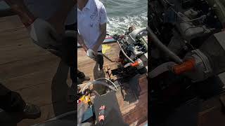 Boat diesel engine running performance [upl. by Ziagos]