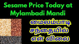 Sesame Price Today at Mylambadi Mandi Aug 17 2024  இன்றைய மைலம்பாடி விவசாய சந்தையில் எள் விலை [upl. by Rickert]