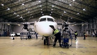 Bombardier Q400 NextGen scheduled maintanance [upl. by Derag]