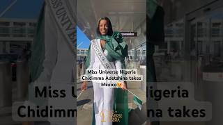 Newly crowned Miss Nigeria takes over Mexico for Miss Universe 2024 missuniverse chidinmaadetshina [upl. by Alida]