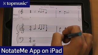 NotateMe for iPad Music Notation App Demonstration [upl. by Cami519]