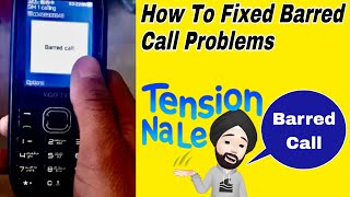 How to fixed Barred Call Problem  Barred Call Problems [upl. by Riesman]