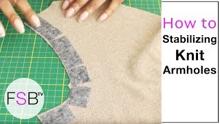 Stabilizing Knit Armholes [upl. by Revned]