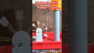 hydroelectric power plant working model  science project science project scienceproject [upl. by Halsy]