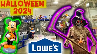 Lowes 2024 Halloween Decor  FULL WALKTHROUGH Of All Animatronics And Inflatables [upl. by Stortz]