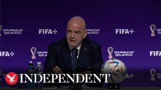 ‘Today I feel gay I feel disabled Fifa president Gianni Infantino at World Cup [upl. by Annahoj]