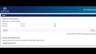 How to create immiAccount for Australia Online Visa [upl. by Nnaynaffit]