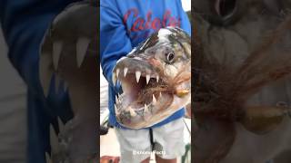 Worlds 🌍Dangerous Tiger Fish 🐟  shorts youtubeshorts fish dangerous facts [upl. by Stone]