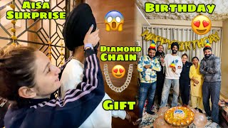 Aisa Birthday Surprise ki umeed nahi thi 😱 Gift mai mili Diamond Chain 😍 Sab hairaan 🥹 [upl. by Akimit]