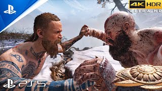 Kratos VS Baldur  Dublado em 4K HDR REMASTERED PS5  God of War [upl. by Tollmann]