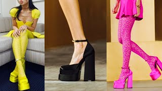 Versace Medusa Aevitas Platform Pumps Review  SHOEPERFLY Shoe Reviews News amp On Feet Previews [upl. by Mroz640]