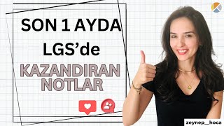 SON 1 AYDA LGSDE KAZANDIRAN TAKTİKLER [upl. by Hilaire]