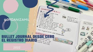 Bullet Journal desde cero  registro diario [upl. by Amilb]