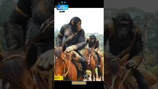 Kingdom of the planet of the apes explain in hindi  movie explained hindi shorts newmovie [upl. by Savell]