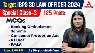 IBPS SO Law Officer 2024  Multiple Choice Questions MCQs  By Divyanshi Maam [upl. by Niatsirhc]