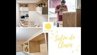 Construyendo el Salón de clases de Melamina 3D [upl. by Schober320]