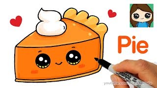 How to Draw a Slice of Pie Cute and Easy [upl. by Farly465]