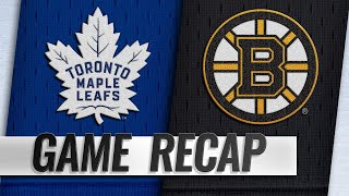 Pastrnaks hat trick powers Bruins to 51 win [upl. by Nniw]