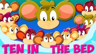 Ten In The Bed  Nursery Rhymes  Children Songs  Videos For Kids And Babies [upl. by Atnohs]