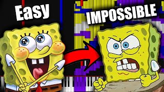 Grass Skirt Chase SpongeBob Theme but it gets harder [upl. by Ladnik871]