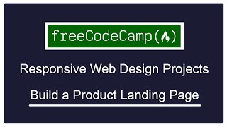 freeCodeCamp  Responsive Web Design Projects  Build a Product Landing Page  Completed [upl. by Arreip682]